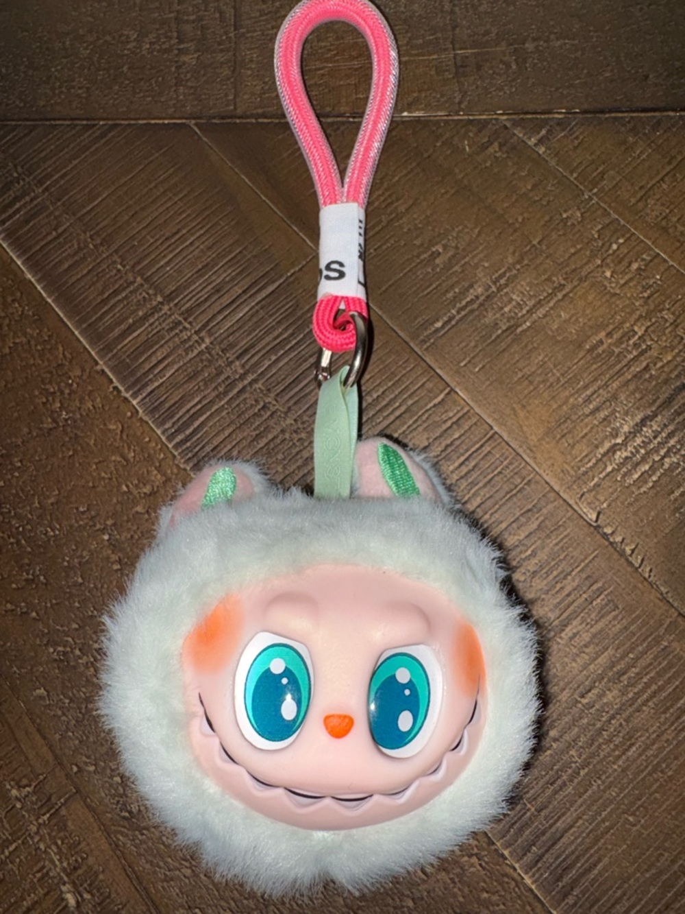 Pop Mart The Monsters Labubu Plush Bag Charm Blue Eyes NWOB